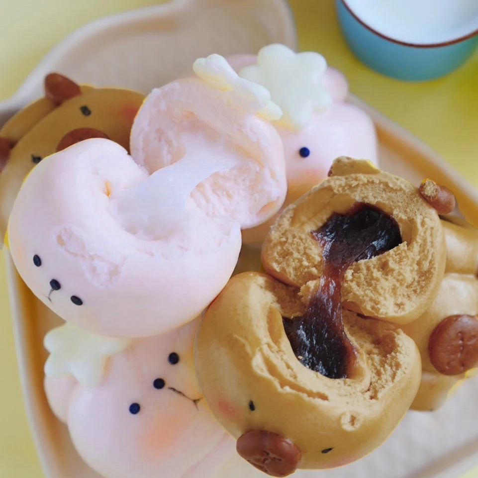 Capy & Alpa Bao Set (w 3-Mochi, 3-Brown Sugar Mochi)