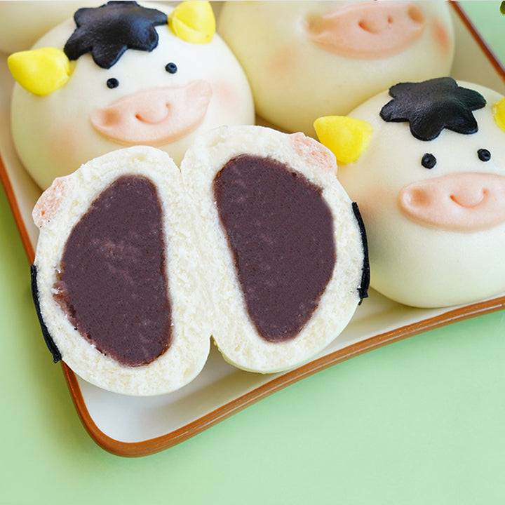 Oh McDonald Bao Set (2-Caramel, 2-Custard, 2-Red Bean Paste)