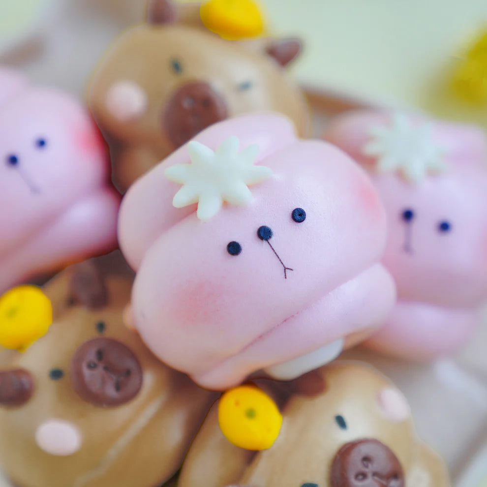 Capy & Alpa Bao Set (w 3-Mochi, 3-Brown Sugar Mochi)