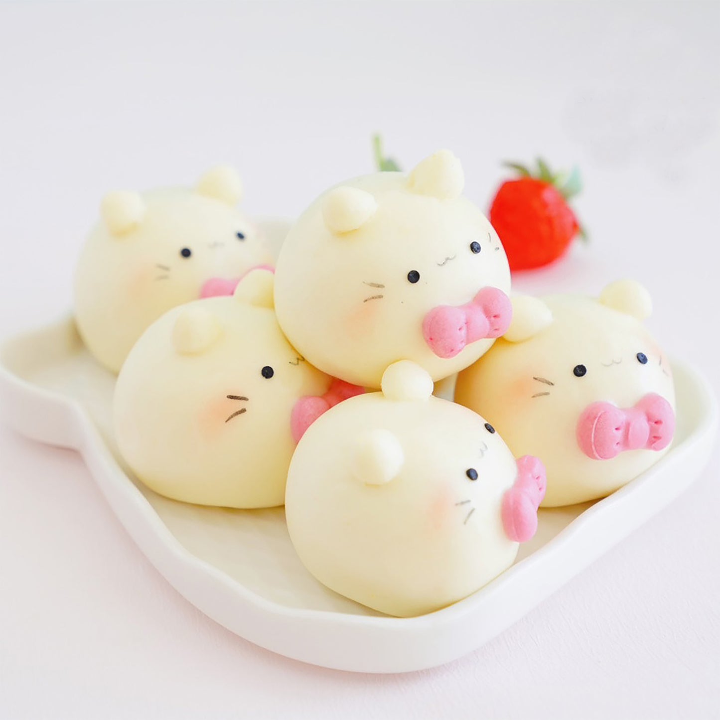 Hello小猫咪鲜乳造型红豆包