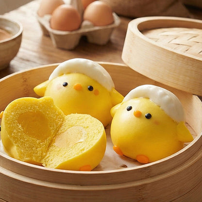 Morning Call Chickie Bao (with Passion Fruit Custard)
