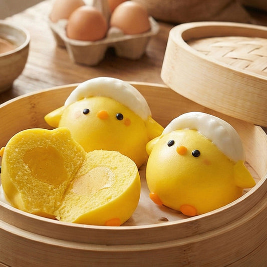 Morning Call Chickie Bao (with Passion Fruit Custard)