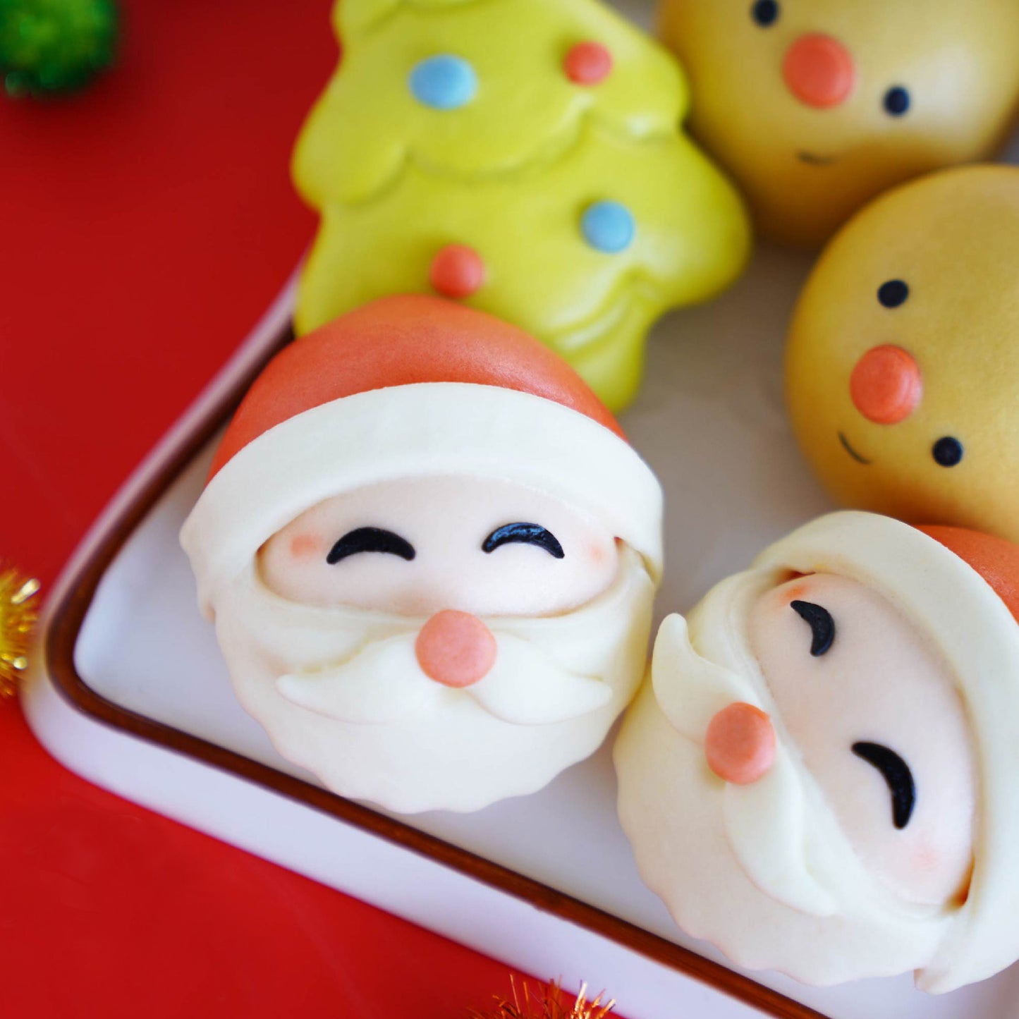 聖誕巧克力包 (4-牛奶巧克力餡, 2-原味)