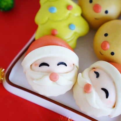 聖誕巧克力包 (4-牛奶巧克力餡, 2-原味)