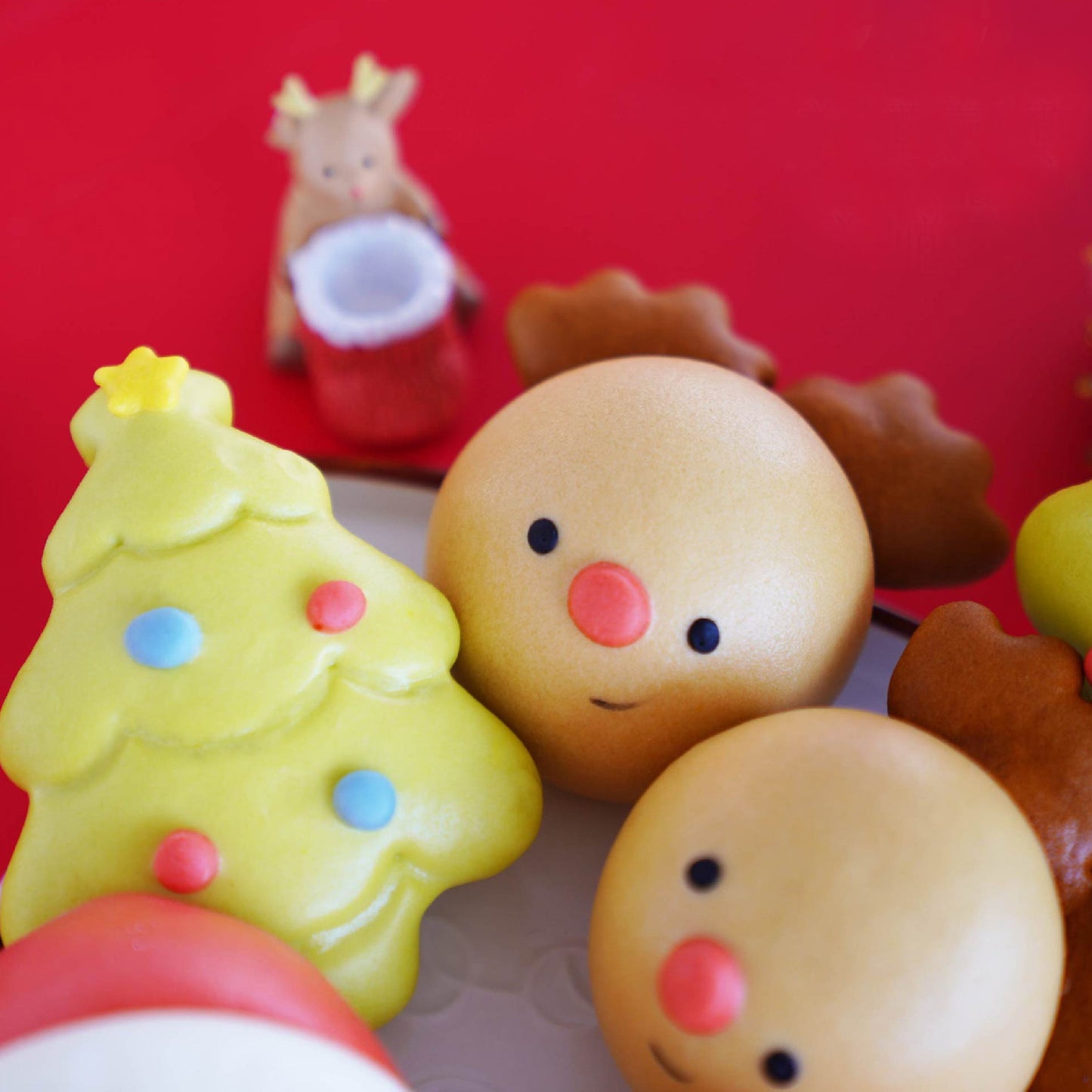 聖誕巧克力包 (4-牛奶巧克力餡, 2-原味)