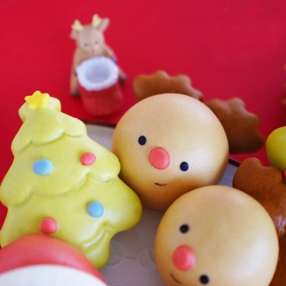 聖誕巧克力包 (4-牛奶巧克力餡, 2-原味)