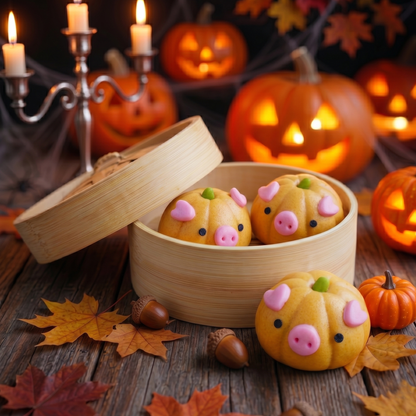 2026 Halloween Pumpkin Piggy Bao (w/ Pumpkin Paste)