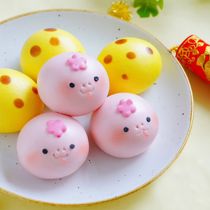Snake-Year Blessings Bao Set (with Red Bean Paste)