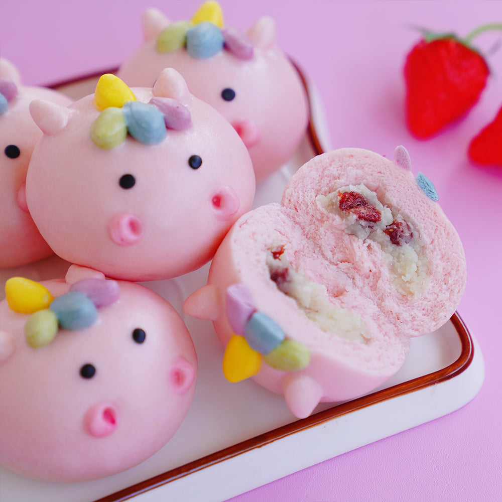 独角兽造型草莓包