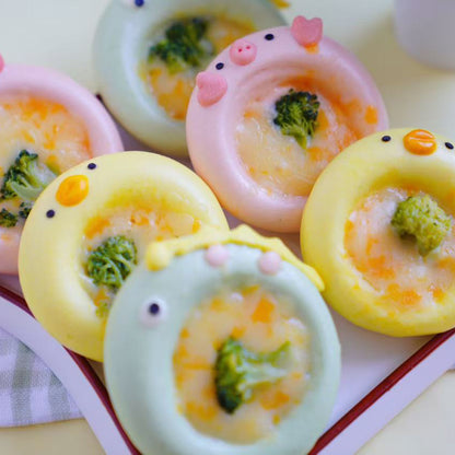 Pizza Pals Bao Trio (with Cheese and Broccoli)